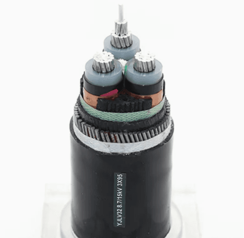 Cable de potencia armado con aislamiento XLPE de 8.7/15(17.5) kV